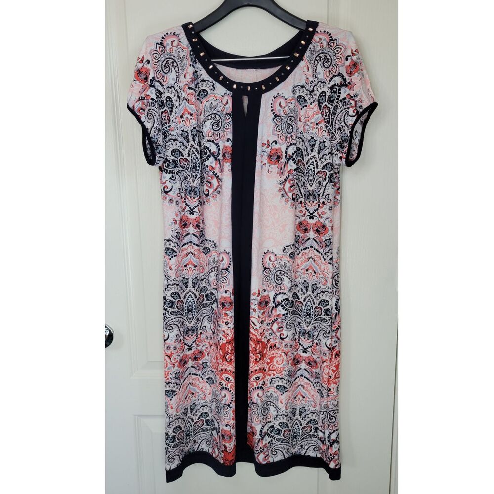 Leslie Fay Paisley Print Dress